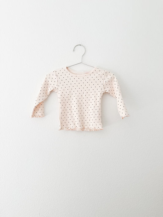 Zara ribbed polka dot long sleeve (3/6)