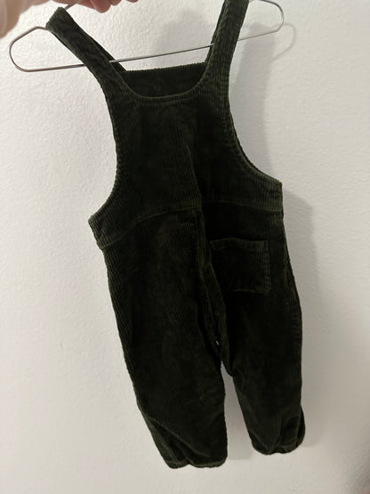 Rylee + Cru corduroy forest green overalls (l2/18)