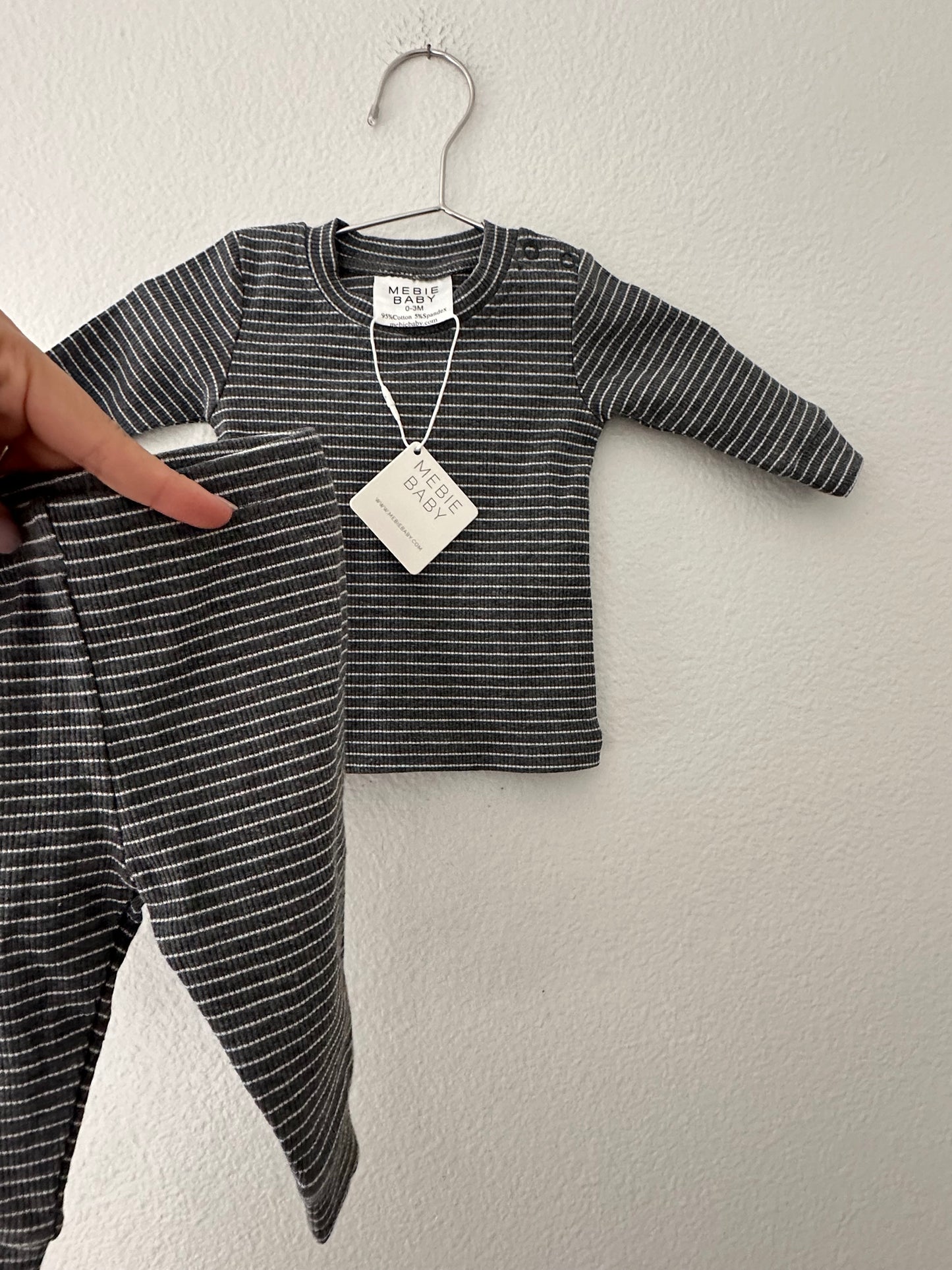 Mebie baby ribbed set (0/3)