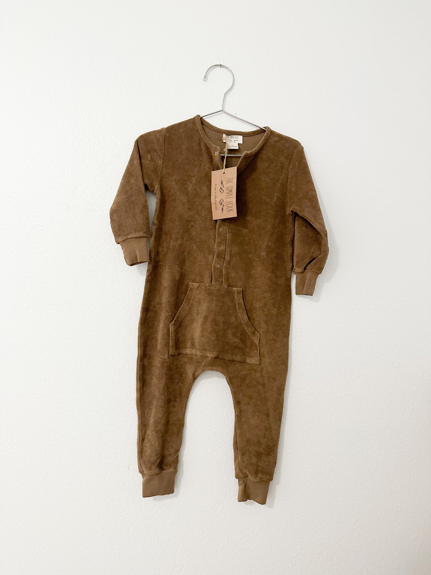 The simple folk terry long John in walnut || 2/3T