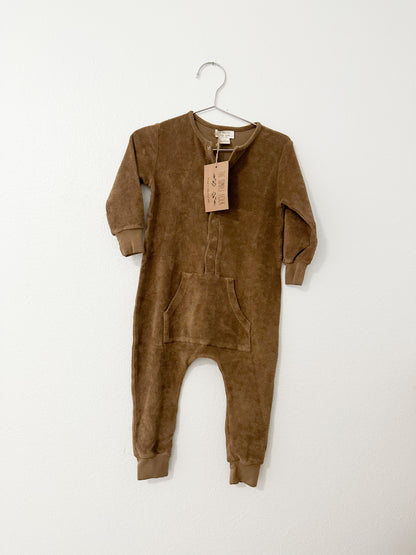 The simple folk terry long John in walnut || 2/3T