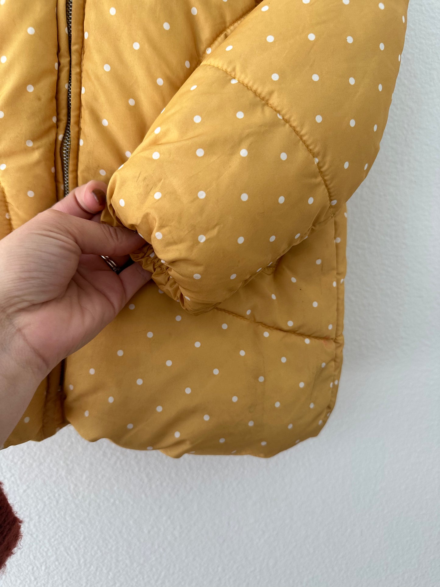Zara yellow winter coat (4/5)
