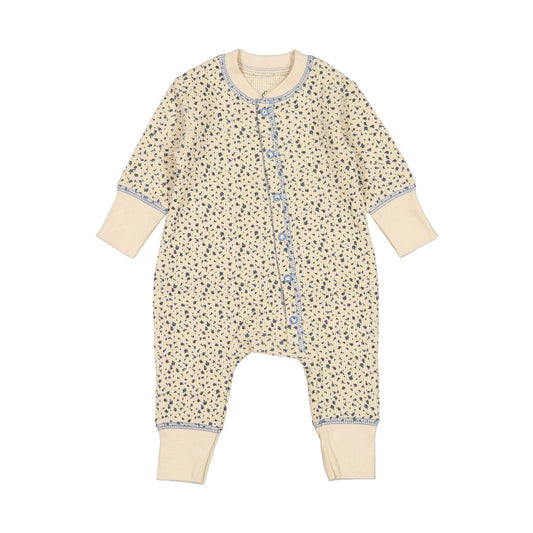 New grain encore printed waffle long john 3/6