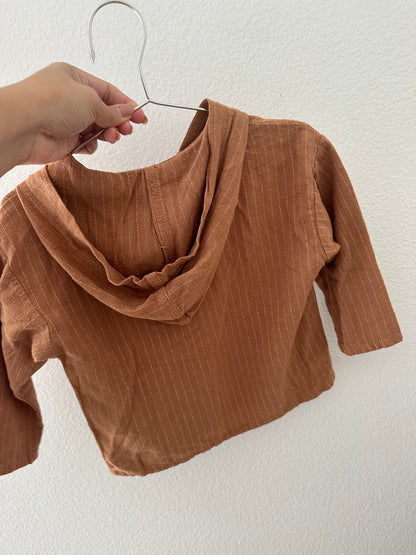 Zara striped lightweight hoodie pullover  (9/12)