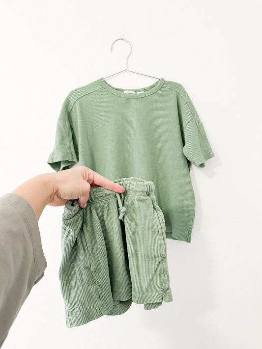 Zara waffle set || 5/6