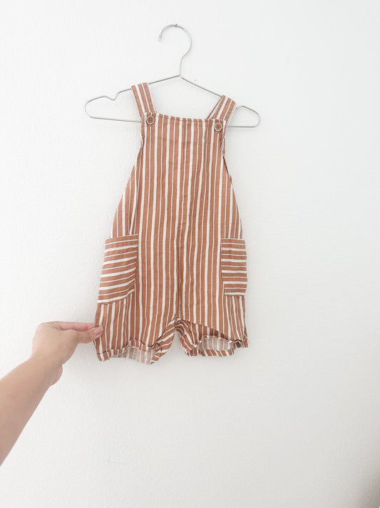 Zara striped overalls (12/18)