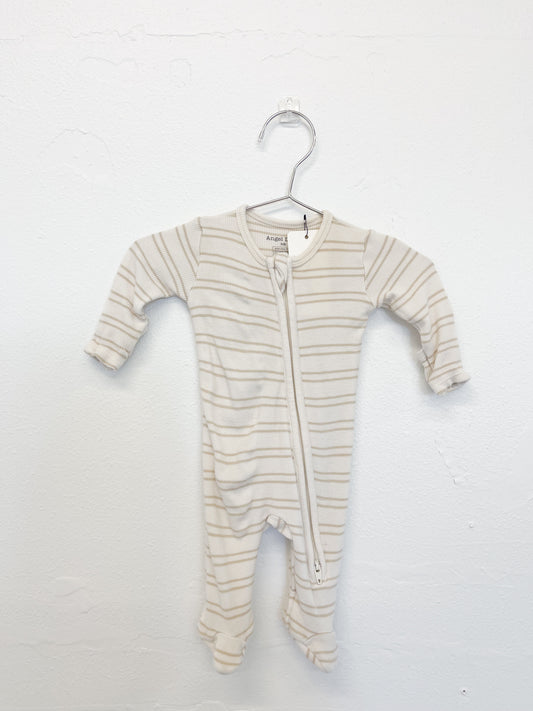 Angel dear striped footie NB