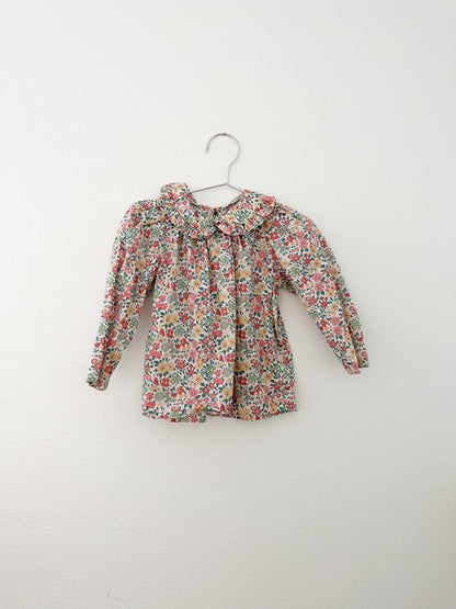 Soor ploom Astrid pima cotton floral blouse (3T)