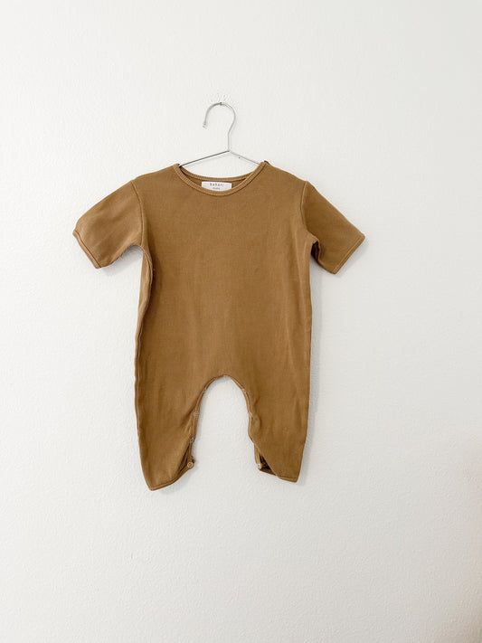 Bahari studio ribbed playsuit in croissant ||2Y