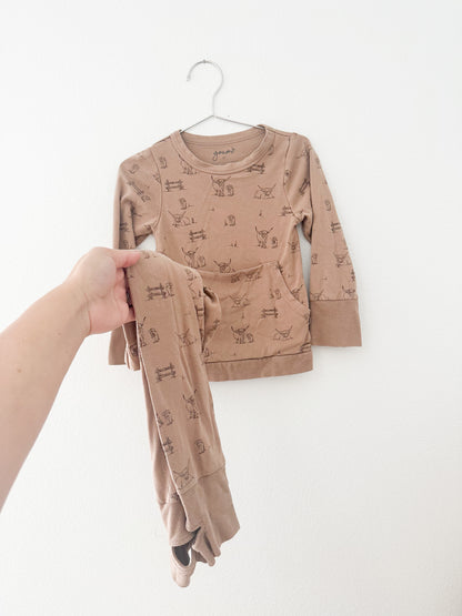 Goumi highland cow jogger set (3T)