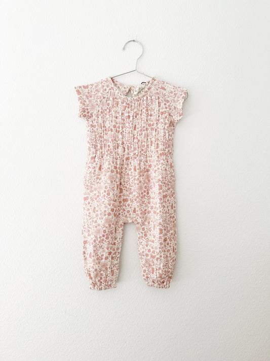 City mouse garden smocked long romper (6/19)