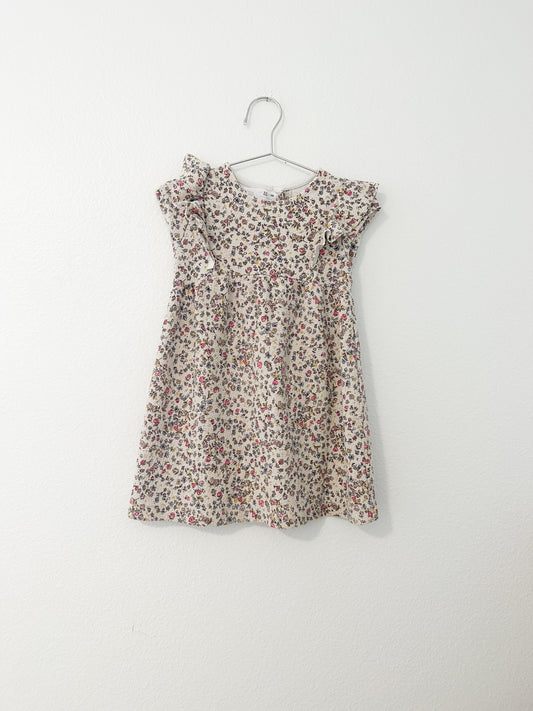 Zara textured floral dress || 3/4T