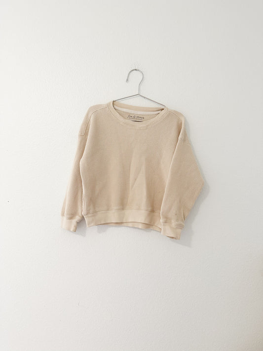 Fin & Vince waffle sweatshirt|| 4/5