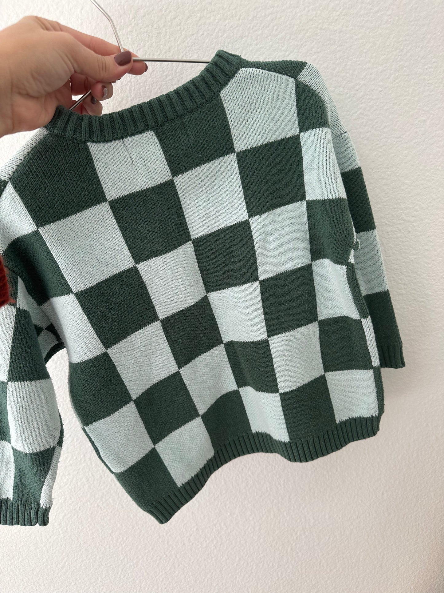 H&M checkered knit sweater (3/4)