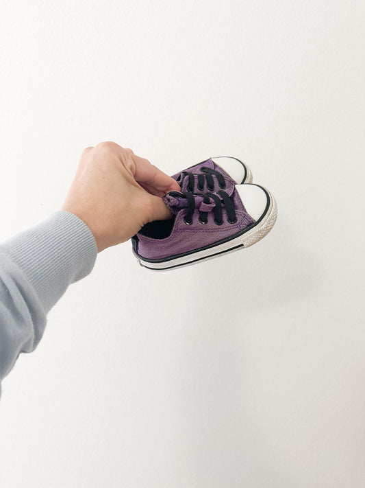 Converse sparkle purple sneakers|| 5C
