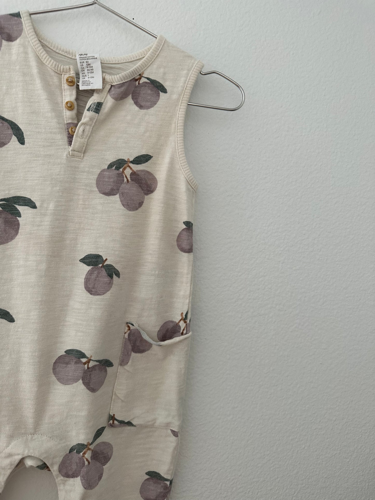 H&M plum romper (12M)