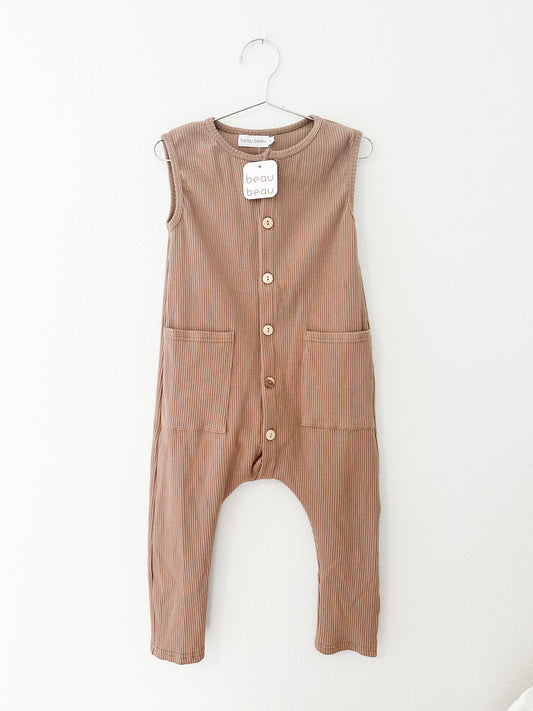 Beau Beau ribbed jumpsuit || 3T