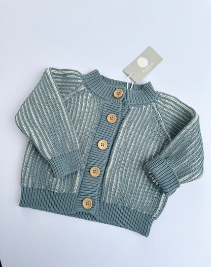 The blueberry hill blue knit cardigan NWT 6/12