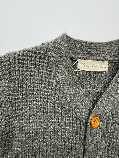 Rylee + Cru || grey knit cardigan || 12/18 months