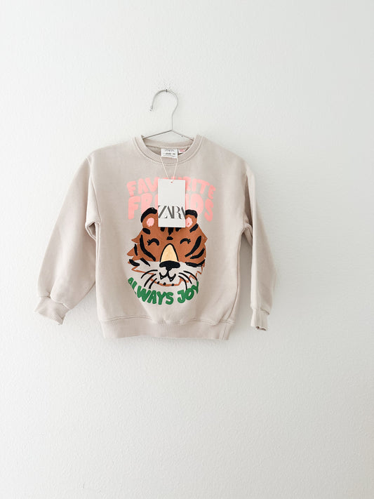 Zara tiger sweatshirt || 18/24
