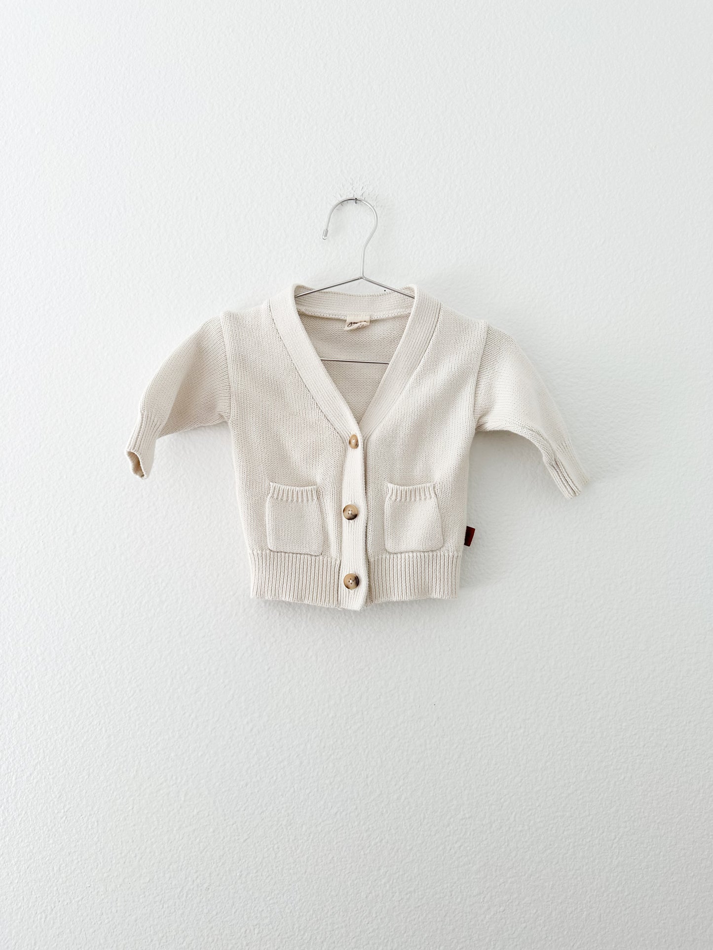 Goumi organic cotton knit cardi|| 0/3
