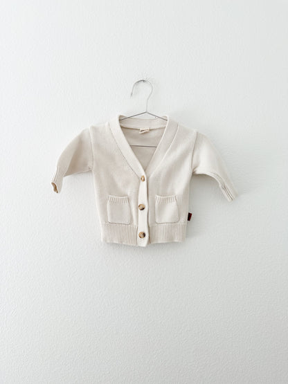 Goumi organic cotton knit cardi|| 0/3