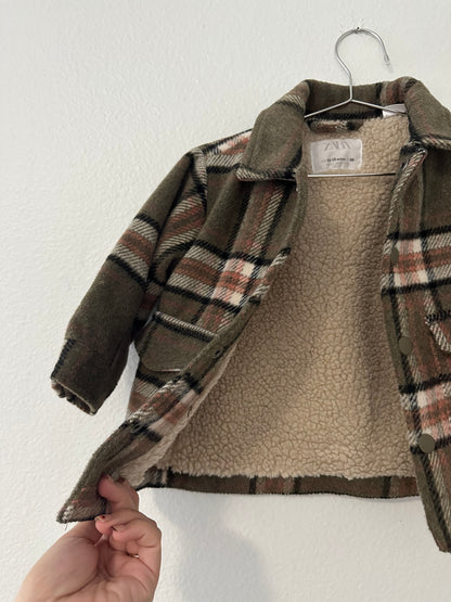 Zara plaid shacket 12/18