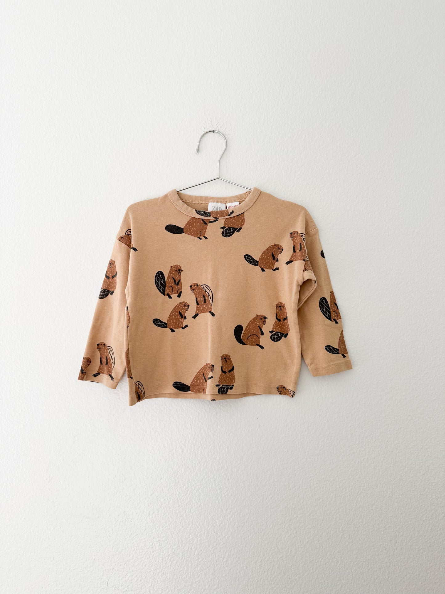 Zara squirrel print long sleeve (2/3)