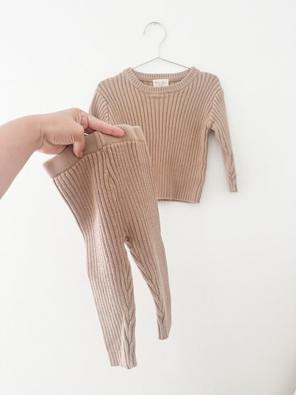 Luna & Luca chunky rib set|| acorn (12/18)