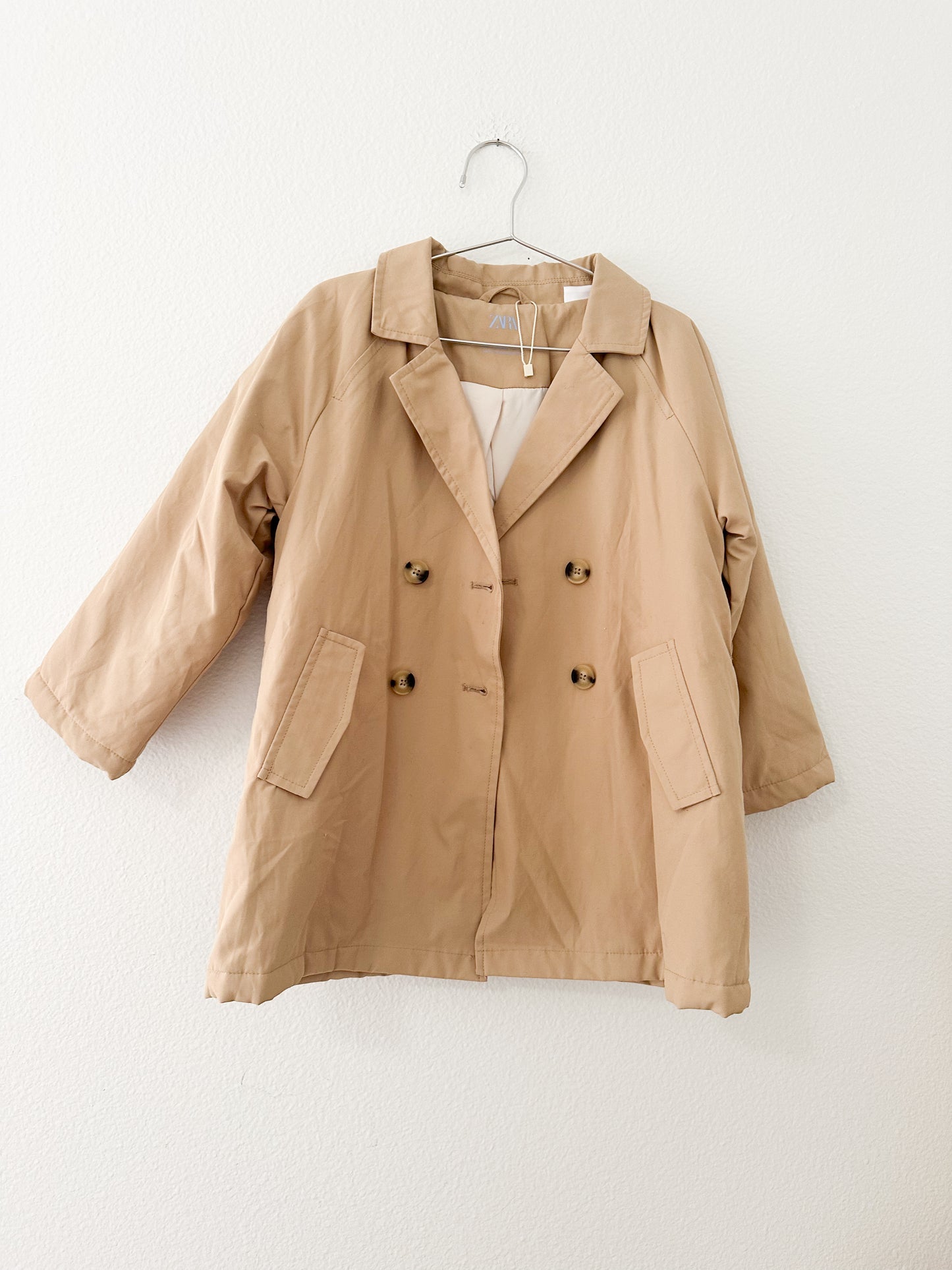 Zara beige trench coat (4/5)