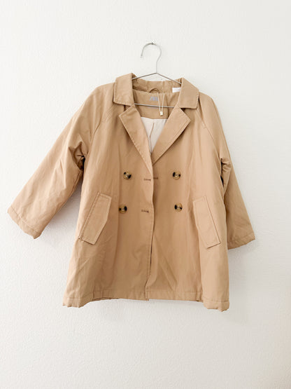 Zara beige trench coat (4/5)