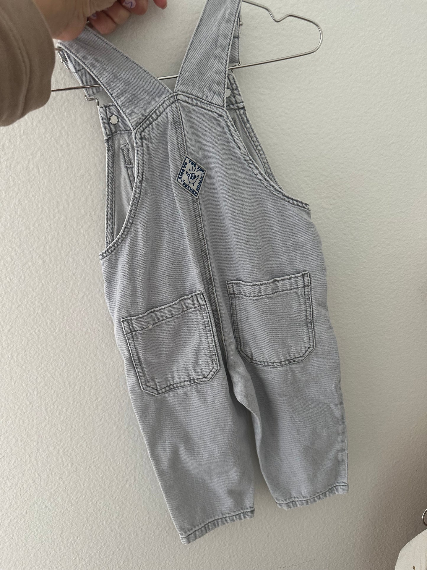 Zara denim overalls || 12/18