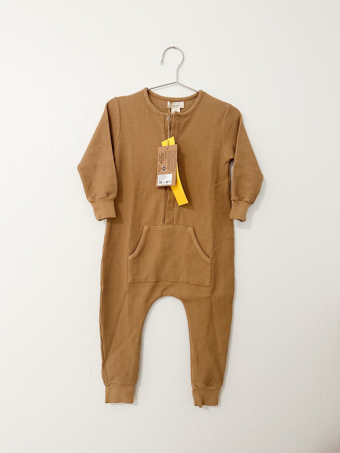 The simple folk waffle long john in camel || 2/3T