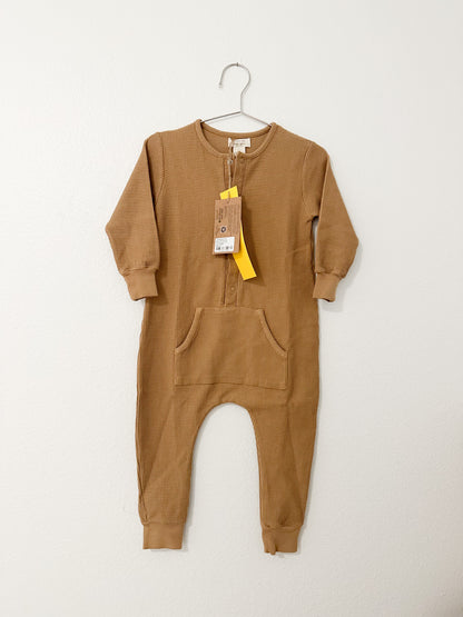 The simple folk waffle long john in camel || 2/3T