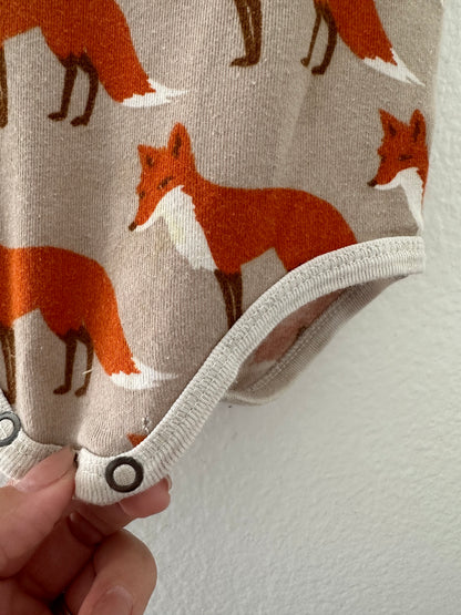 Milkbarn foxes onesie (6/12)
