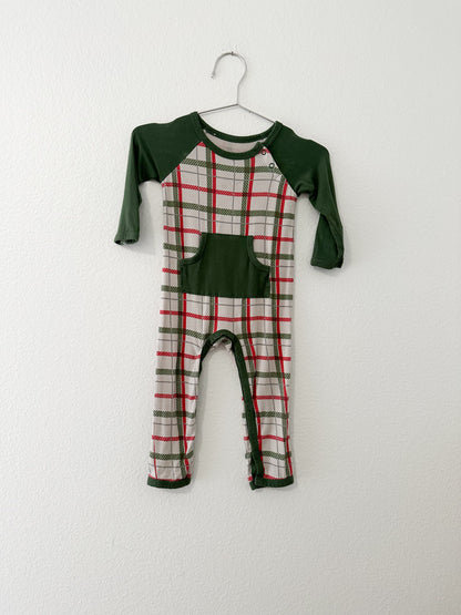 Kyte plaid romper (6/12)