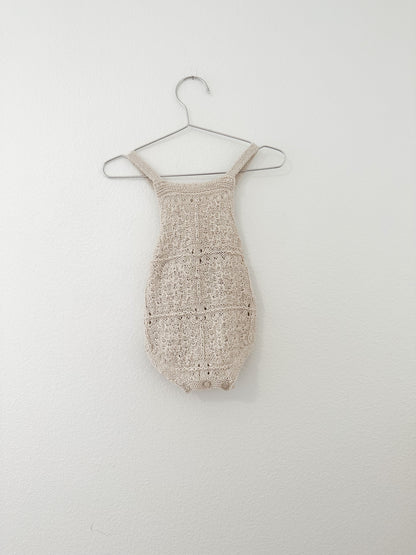 Zara crochet knit romper || 6/9
