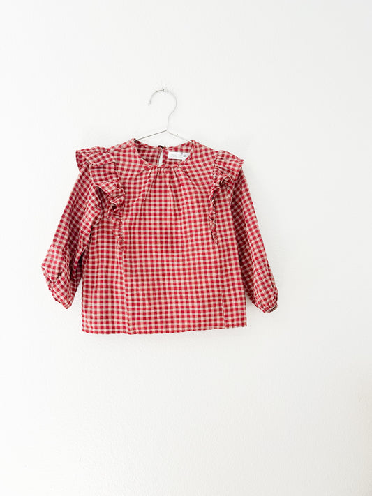 Zara plaid blouse|| 2/3