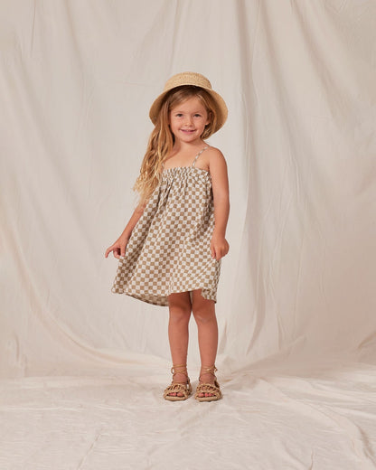 Rylee + Cru olive check mini dress || 2/3