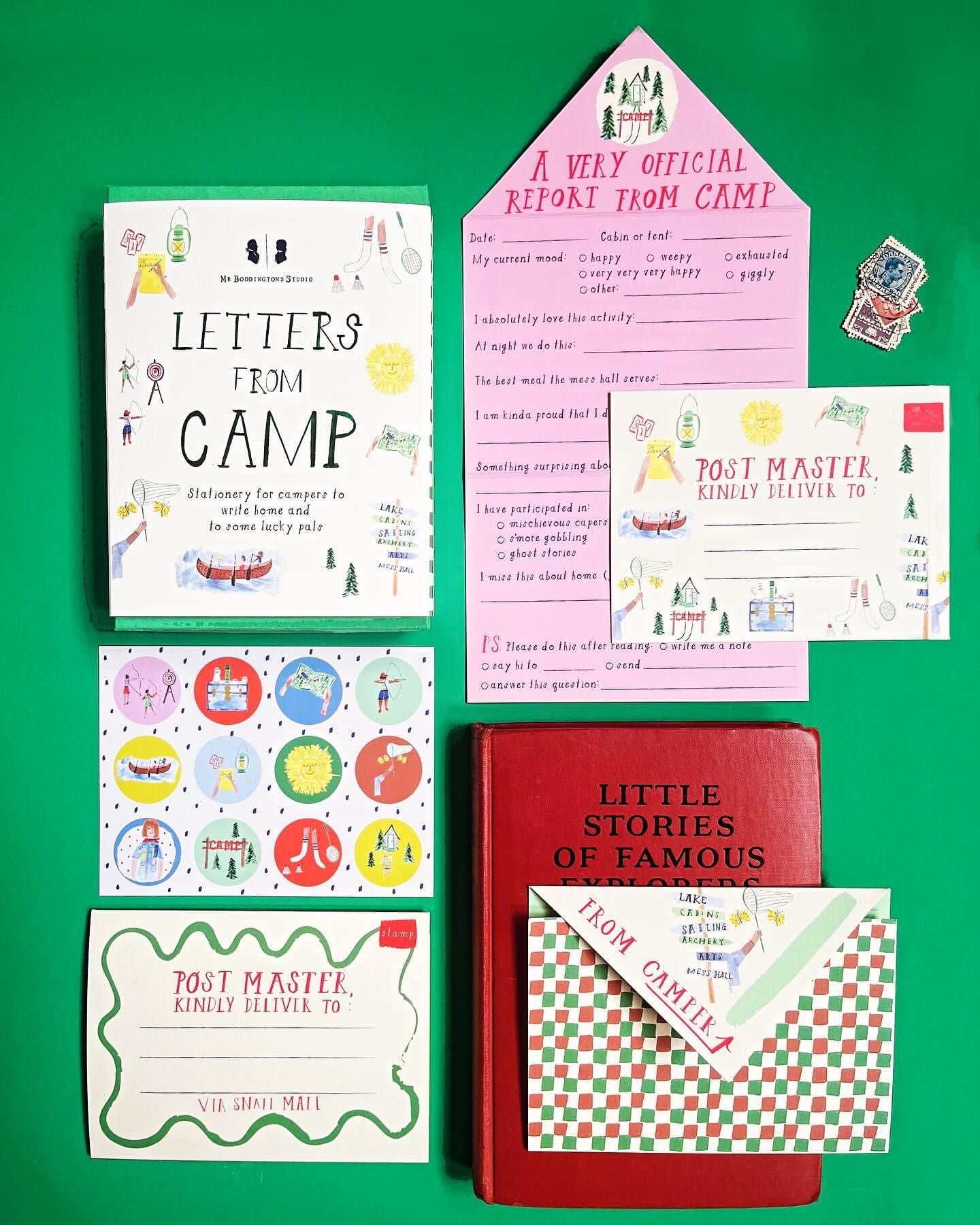 Letters from camp stationary