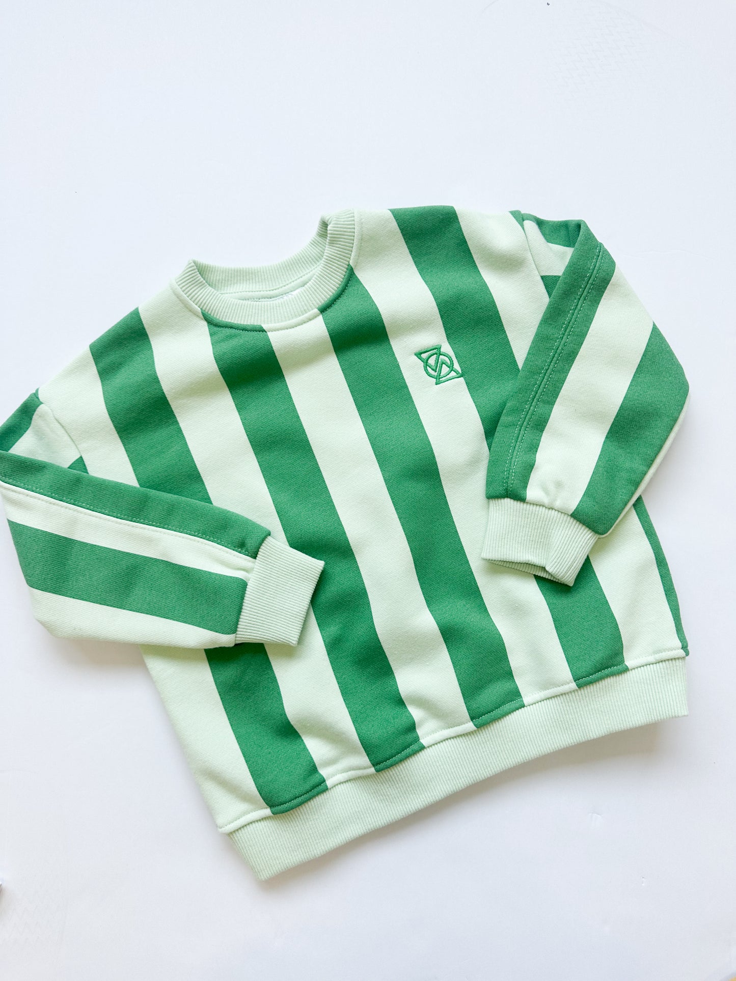 Zara green stripe crewneck|| 4T