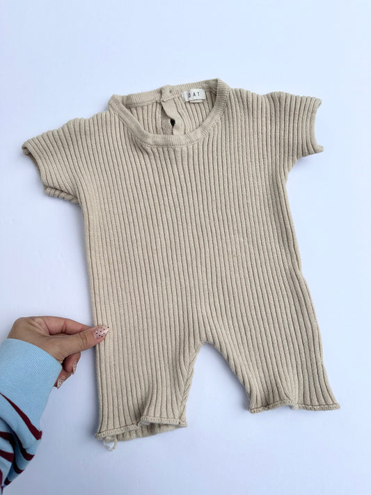 OAT ribbed knit playsuit || 6/12