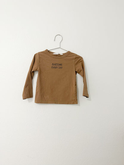 H&M brown long sleeve|| 2T
