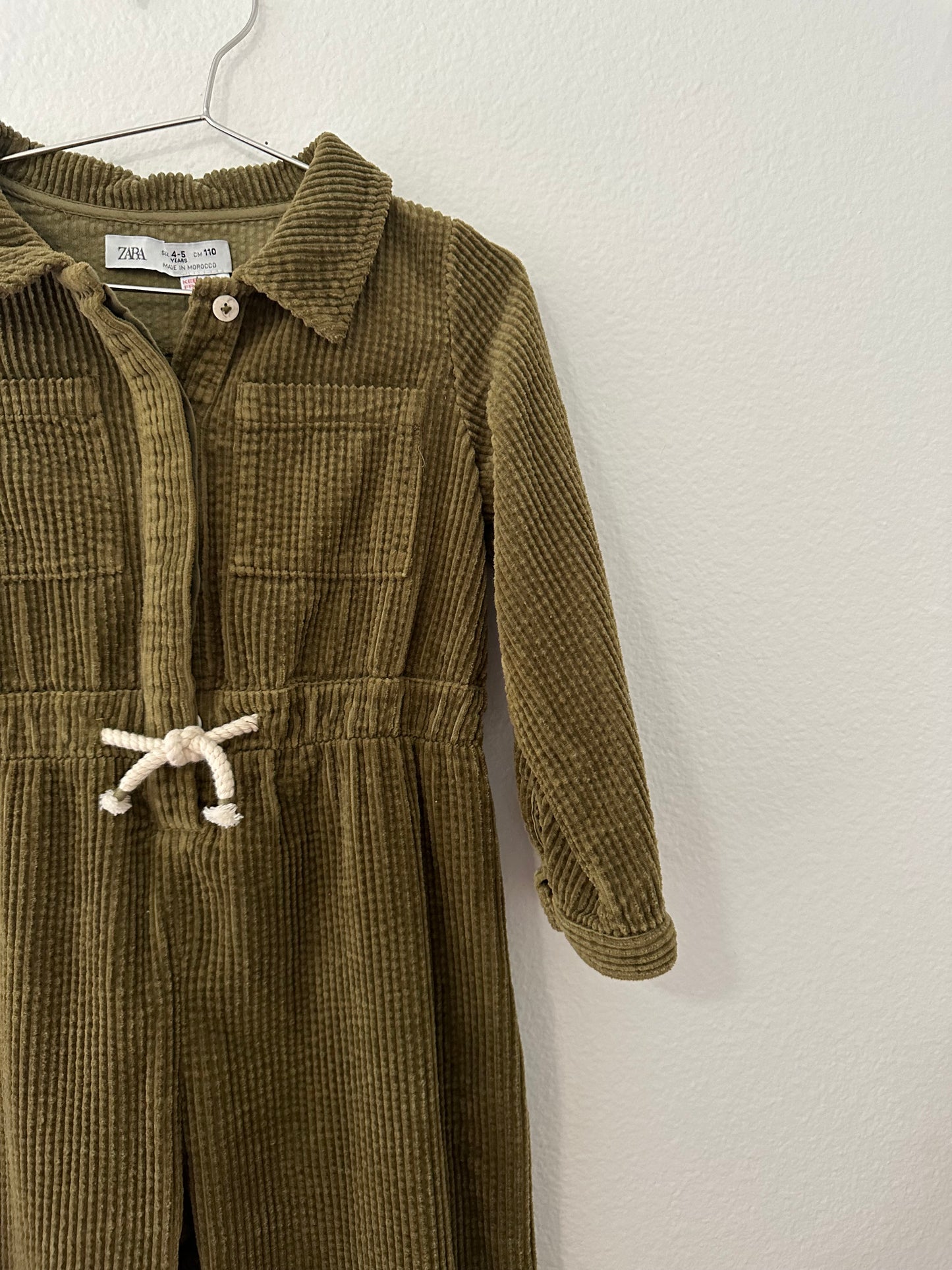 Zara corduroy jumpsuit || 4/5
