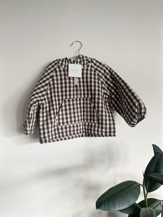 Fostered Collection || half zip gingham pullover ~