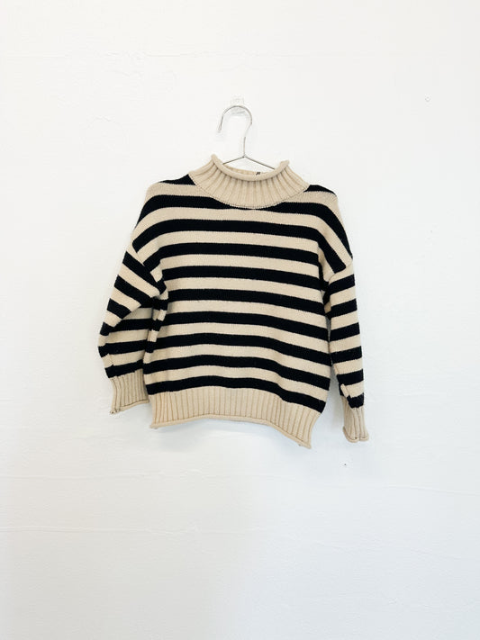Fostered collection stripes knit turtle neck|| 4T