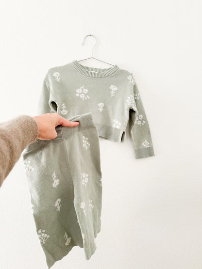 Modern moments floral knit set (2T)