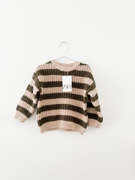 Zara striped knit sweater (3/4)