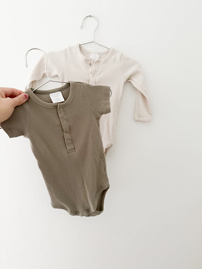 Two mebie baby bodysuits (6/12)