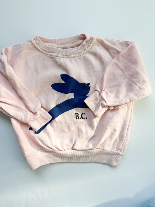Bobo choses pink bunny crewneck *play || 2/3T